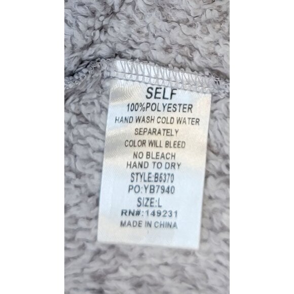 Kori Hooded Jacket Cardi Soft Cozy Grey Knit Cardigan Pockets Womens Large New - Picture 5 of 9